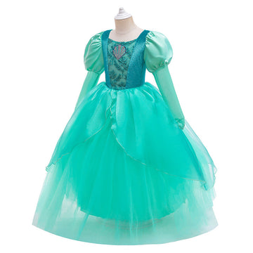 Anime Little Mermaid Niños Cosplay Navidad Disfraz Traje Vestido